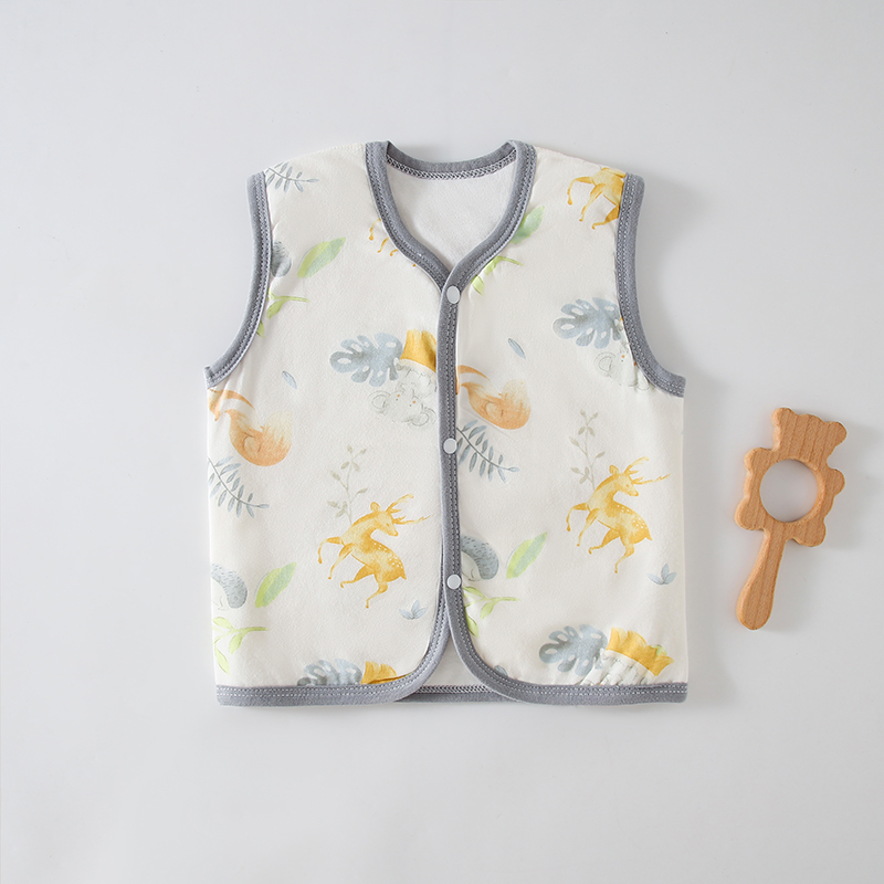 儿童夹棉马甲秋冬季无骨