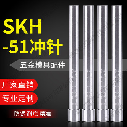 模具冲针SKD11SKH-51高速钢T冲 SKH-9五金冲头不锈钢冲头非标定制
