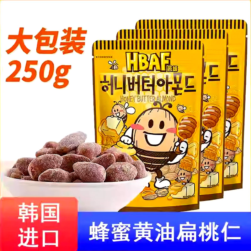 芭蜂蜂蜜黄油扁桃仁250g