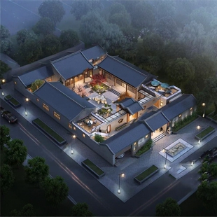 X259四合院自建房别墅CAD设计施工图图纸