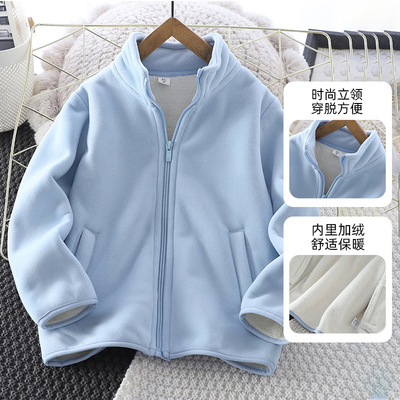 校服神器内搭小棉袄儿童校服内胆男女大童小学初中生摇粒绒加绒厚