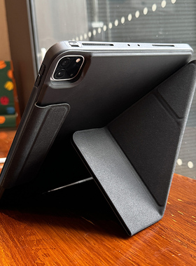 盈来适用苹果2024ipadpro保护套包边防摔air6磁吸搭扣3+y一体式软胶10代10.9三折平板10.2防摔壳air5带笔槽型