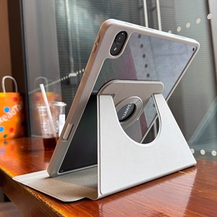 适用华为平板matepad11.5s保护套亚克力se透明air防弯pro带笔槽mini磁吸拆分旋转12.6书本一体荣耀MagicPad2