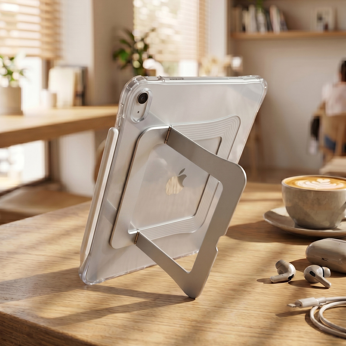 适用于苹果2026新款iPadAir8支点壳11英寸mini7平板pro12.9无笔槽12代气囊全透防弯4金属5保护套13寸轻薄支架