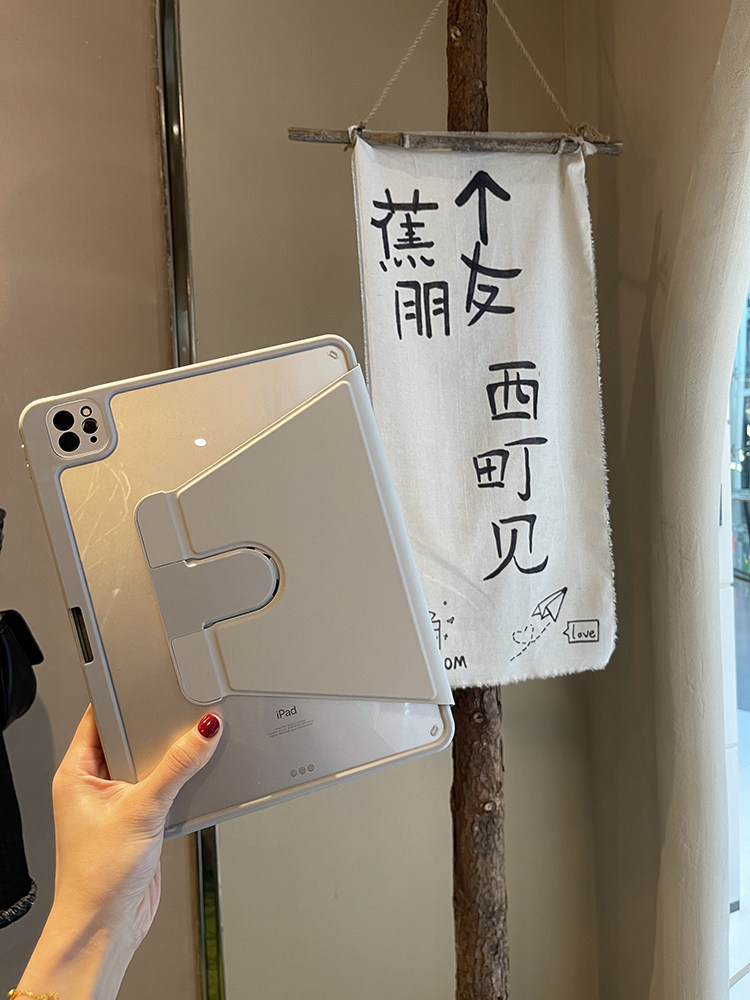 720 회전 APPLE 2024 IPAD PRO 보호 케이스 AIR6 태블릿 9.7 펜 슬롯 포함 10.2 인치 굽힘 방지 투명 4 아크릴 12.9 세대 가장자리 MINI5 외부 소프트 쉘 2018 단순 3