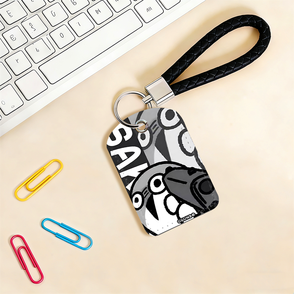 举枪咸鱼君NFC感应卡门禁水滴小卡套钥匙扣迷你NFC感应小区公交