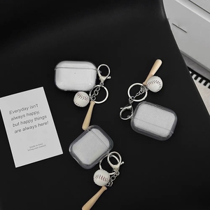 白色棒球适用Baseus倍思E3耳机套M2透明W04软WM05真无线蓝牙WM02保护壳M2/W04+/storm3无线耳机套wo4/3