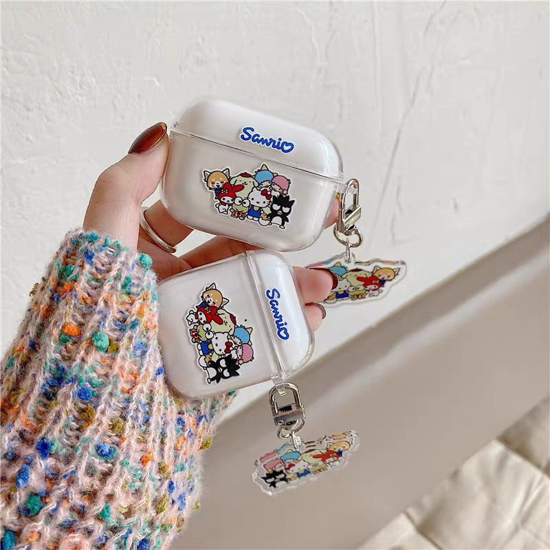 KT一群小动物适用小米3pro降噪耳机保护套透明红米Buds5/4/3蓝牙保护壳buds4pro软air2SE降噪3耳机壳Dots3