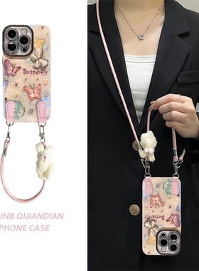 油画彩色波点四只蝴蝶适用华为nova13Pro手机壳12/11高级10/9个性8荣耀300/200小众100简约90防摔80软70