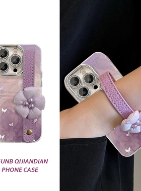 英文紫色小蝴蝶适用OPPOReno13Pro手机壳12/11高级10保护套9简约reno8小众7防摔6/5个性k11软a97潮