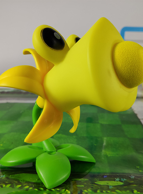 植物大战僵尸玩具软胶大号吹风英兰荚兰儿童男孩套装强酸柠檬公仔