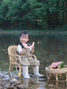 sekoya透气儿童玩水连体下水裤赶海幼儿园防水宝宝玩沙小孩涉水裤