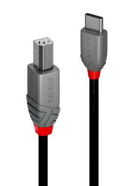 德国LINDY USB2.0 C-B数据线打印机DAC音频解码笔记本电脑连接线