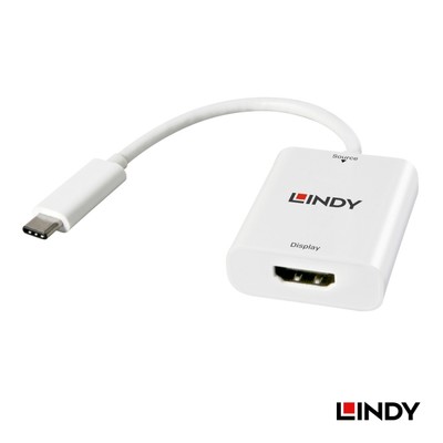 德国LINDY USB 3.1 Type-C转HDMI 高清4K30Hz转换器转接头