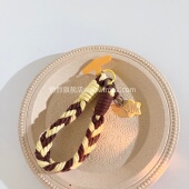 四股尼龙线材手机链挂件绳汽车钥匙扣链挂件ccd便携手腕挂绳 潮流百搭女款 个性 创意糖浆星星饼干手机挂件时尚