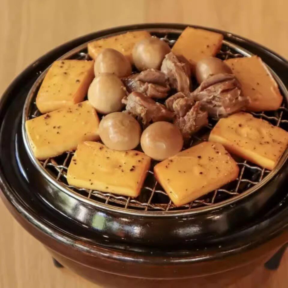 伊贺烧熏锅长谷园烟熏锅