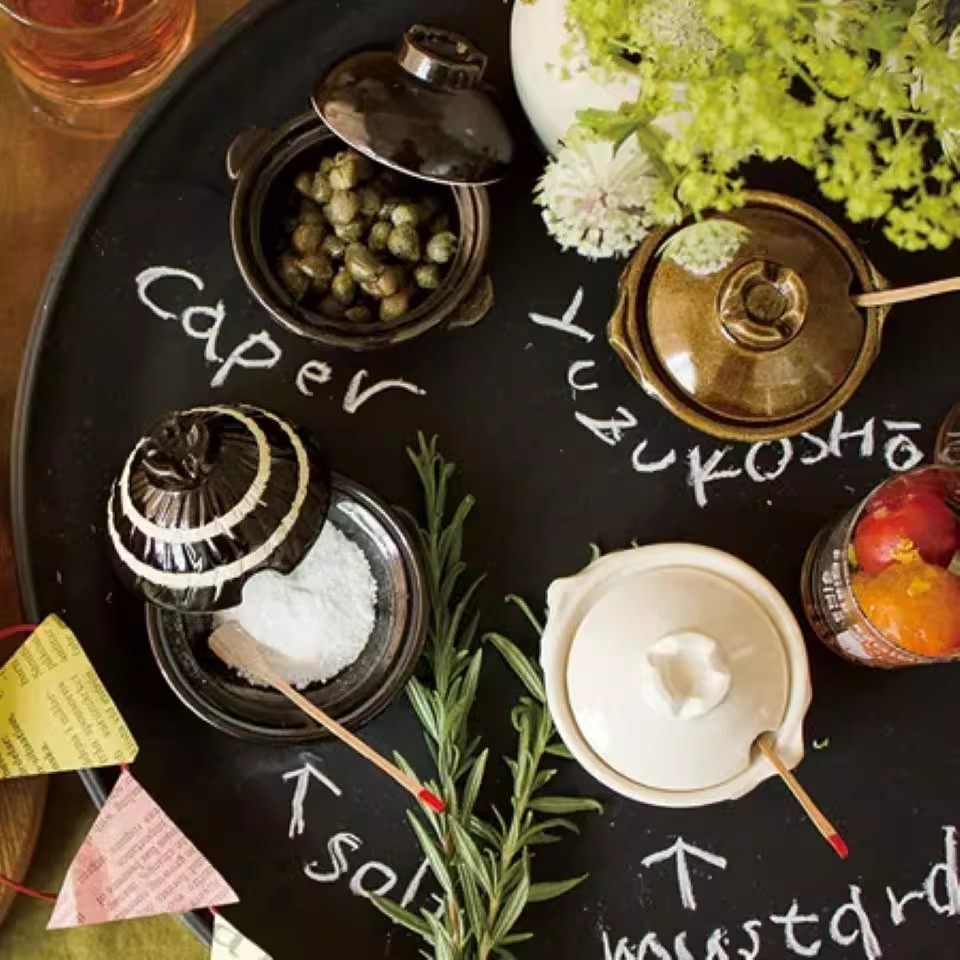 伊贺烧蘸料碟长谷园