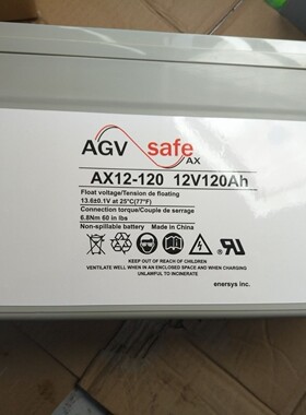 艾诺斯华达霍克蓄电池AX12-120 enersys电池12V120AH免维护 包邮