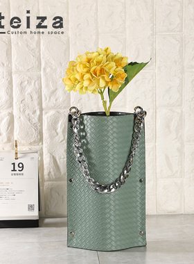 Oteiza北欧简约首饰皮质收纳包酒店样板间客厅板件家居饰品摆设