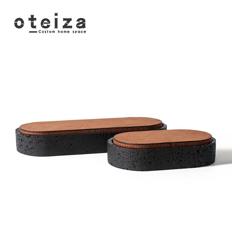 Oteiza现代创意大理石储物罐摆件茶几桌面收纳托盘客厅装饰品摆设