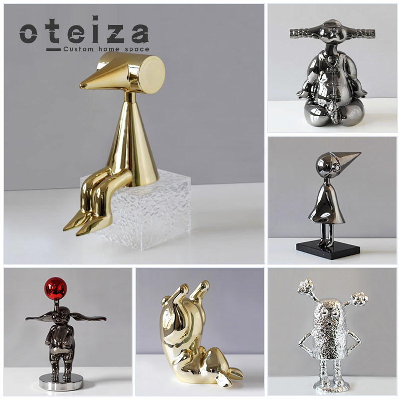 Oteiza简约现代抽象小鸟摆件创意轻奢酒柜书房摆设样板间软装饰品,家居饰品,装饰摆件,淘宝优惠券,粉丝福利购,淘宝优惠卷