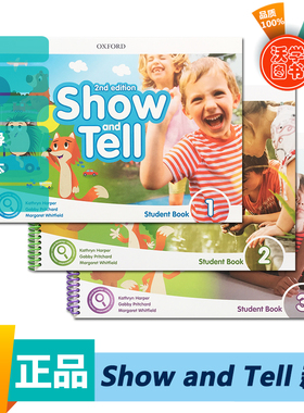 Show and Tell新版1/2/3级 学生书+活动用书套装 3-6岁幼儿英语启蒙综合性教材 原版进口 现货 showandtell第二版 牛津大学出版社