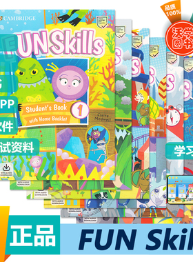 剑桥少儿英语YLE考试一 二 三级官方备考书 Fun Skills 1/2/3/4/5/6英文原版剑桥国际少儿英语2020新版英语考试funskills备考教材