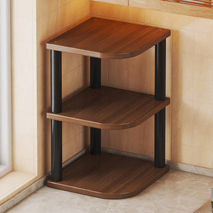 桌面置物架多层转角实木办公室工位宿舍学生书桌化妆品台面收纳架