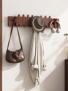 创意挂钩挂衣架墙上壁挂实木琴键挂衣钩玄关入户免打孔收纳衣帽架