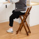 高脚凳家用吧台椅奶茶店现代简约客厅岛台椅靠背椅子可折叠收纳凳