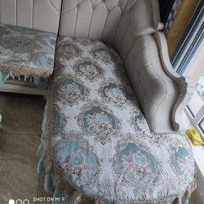 欧式季沙发垫提发花四美式L449U型贵套妃沙罩皮布沙发均可图片