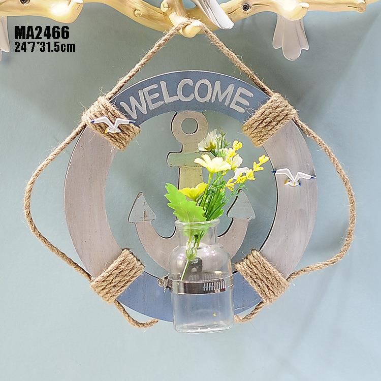 复MA24舵手地中古救生圈挂饰圈 救生装饰 创意工家艺品 居饰品 迈