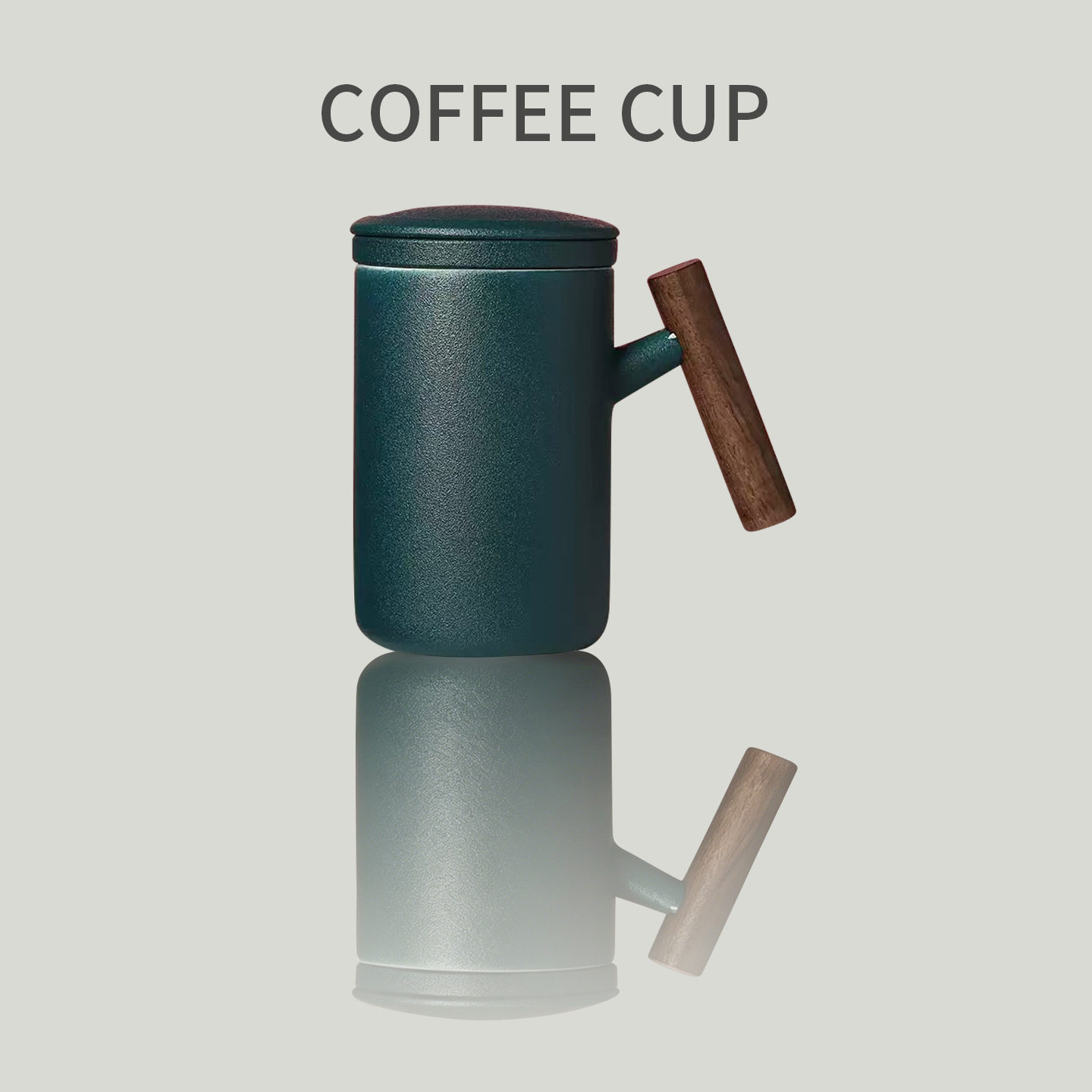 陶瓷水杯过滤茶水分离泡茶杯