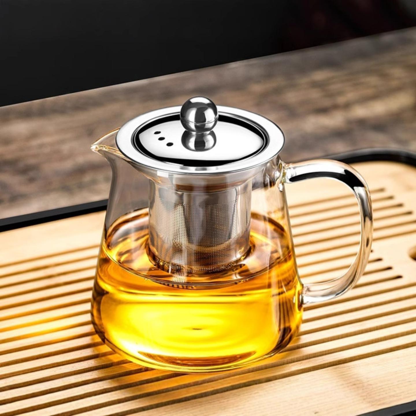 高硼硅玻璃茶壶茶水分离可电陶炉