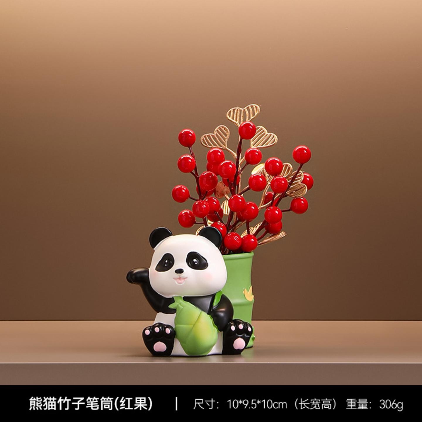 卡通鸭笔筒化妆刷桶治愈系桌面