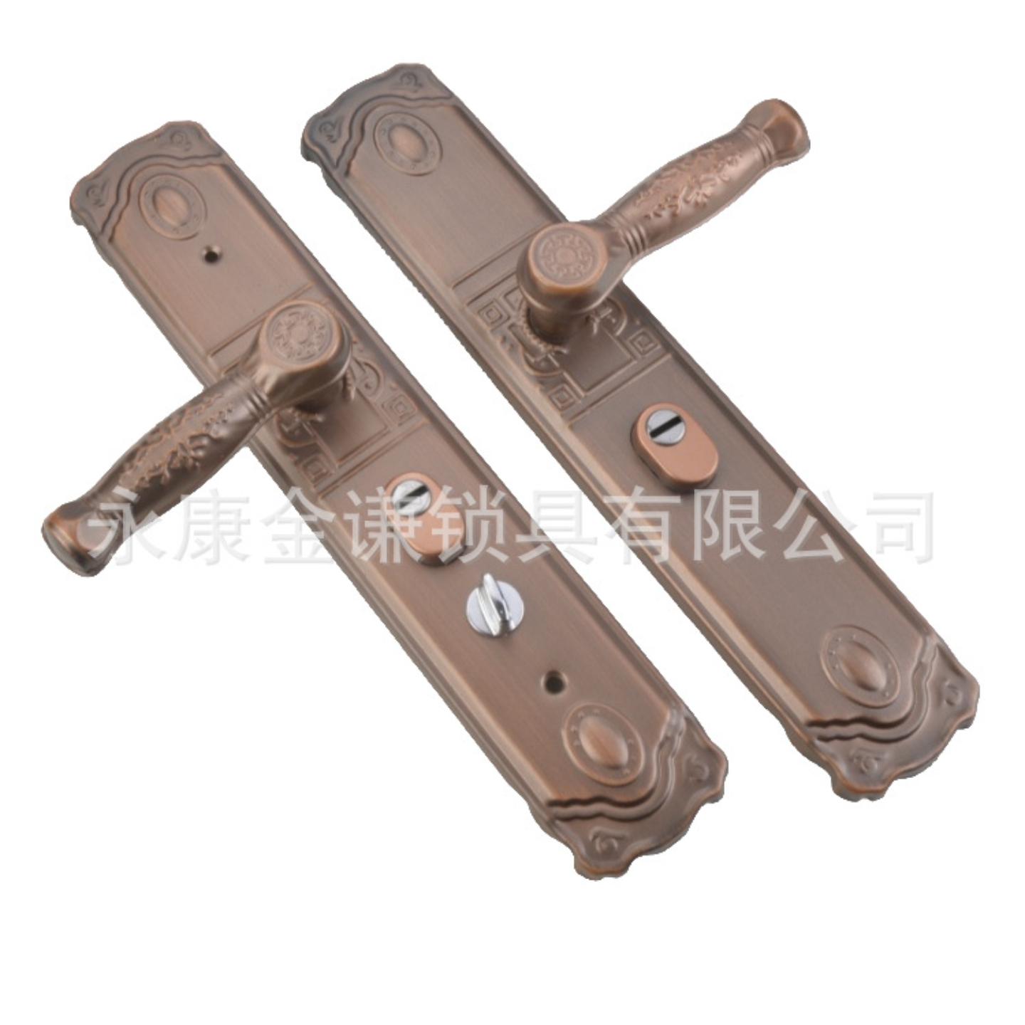 防盗门红古铜拉手锁具门锁大门锁