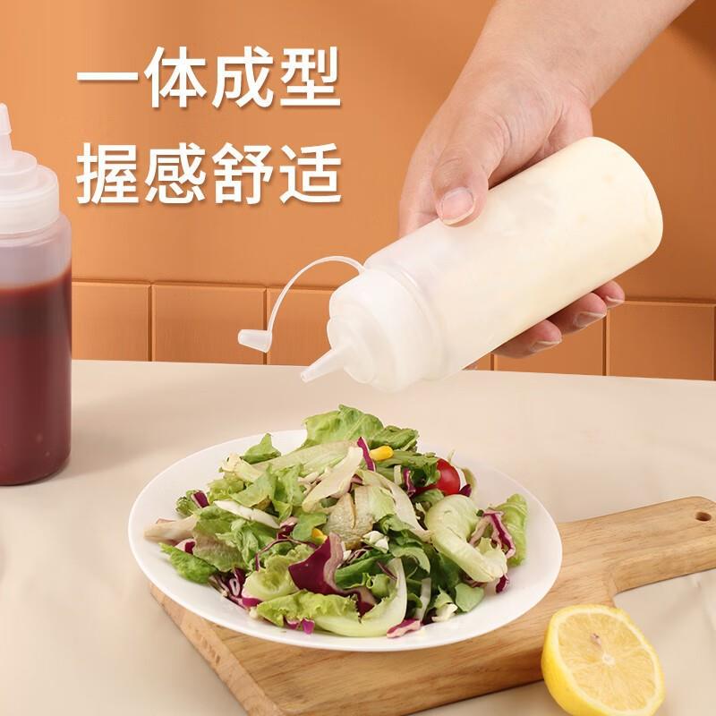 厨房挤酱果刻瓶带盖番茄SK-17酱瓶沙拉料瓶带度挤压瓶塑料调瓶家