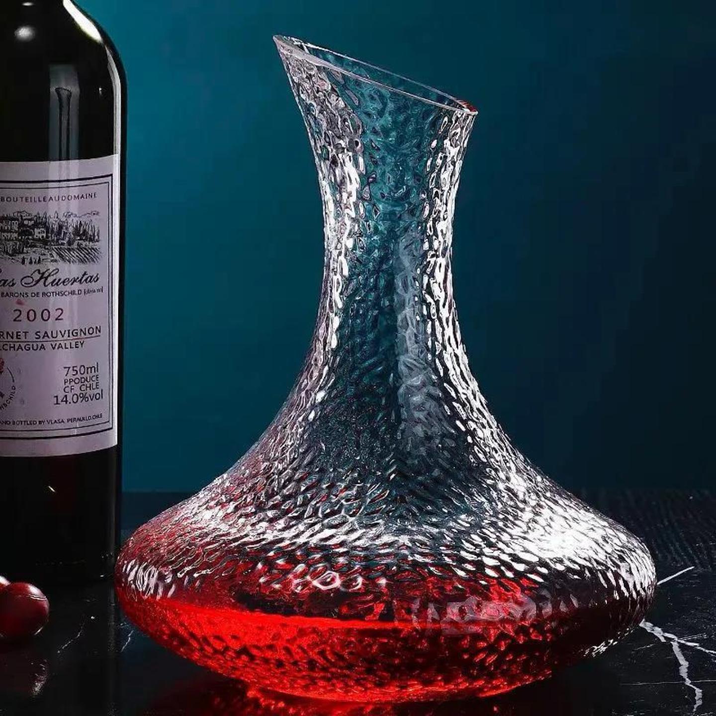 加厚锤纹红酒醒酒器家用玻璃
