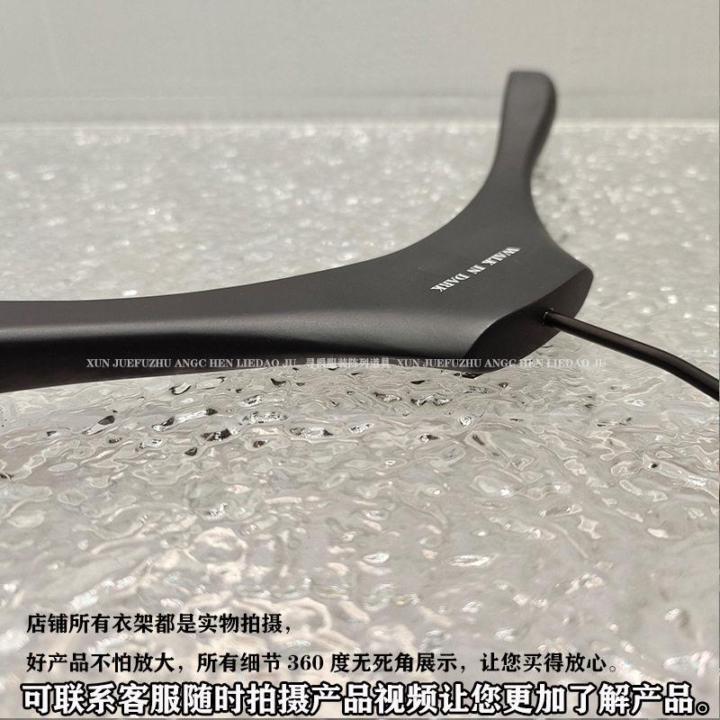 哑黑色实木衣架档服装店爆烤漆佐致(收架裤夹女衣装店无款痕衣裤
