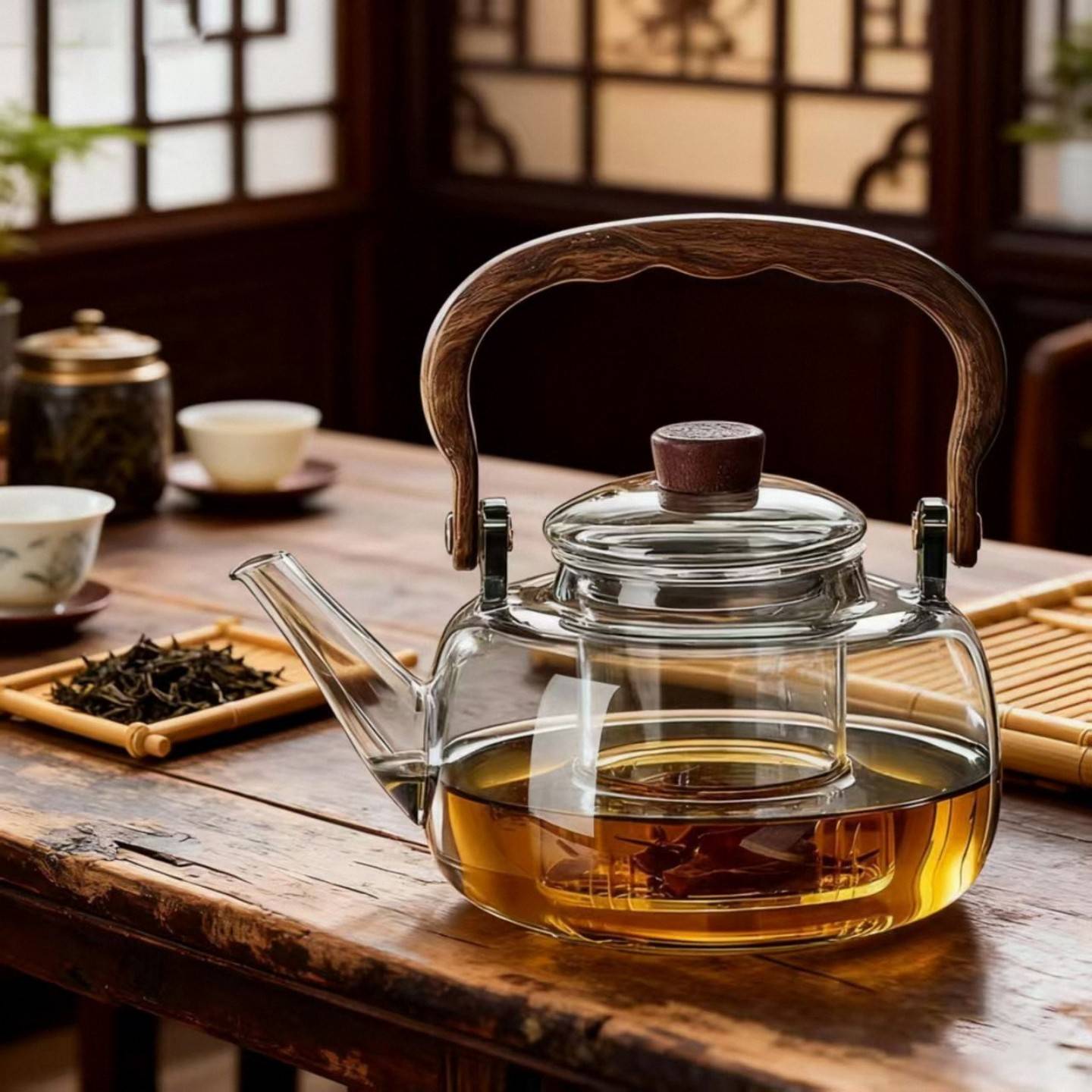 提梁壶茶水分离泡茶壶电陶炉加热