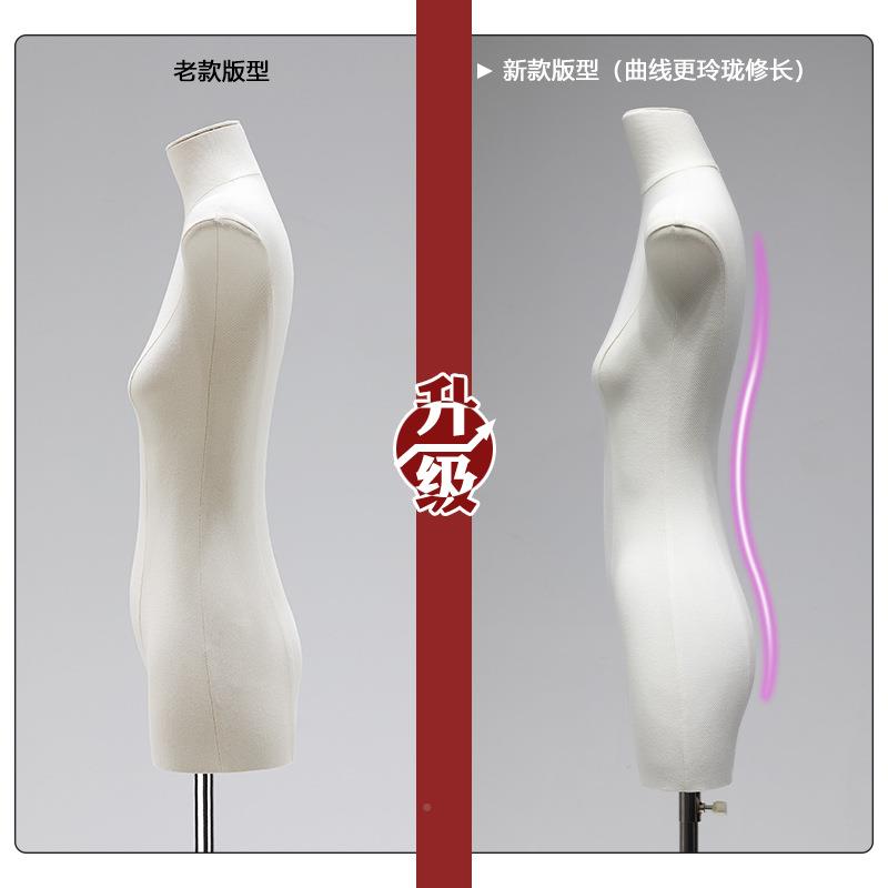 三行扁身模特道具女服装店十半身佐致（收橱窗人台平女胸装展示衣