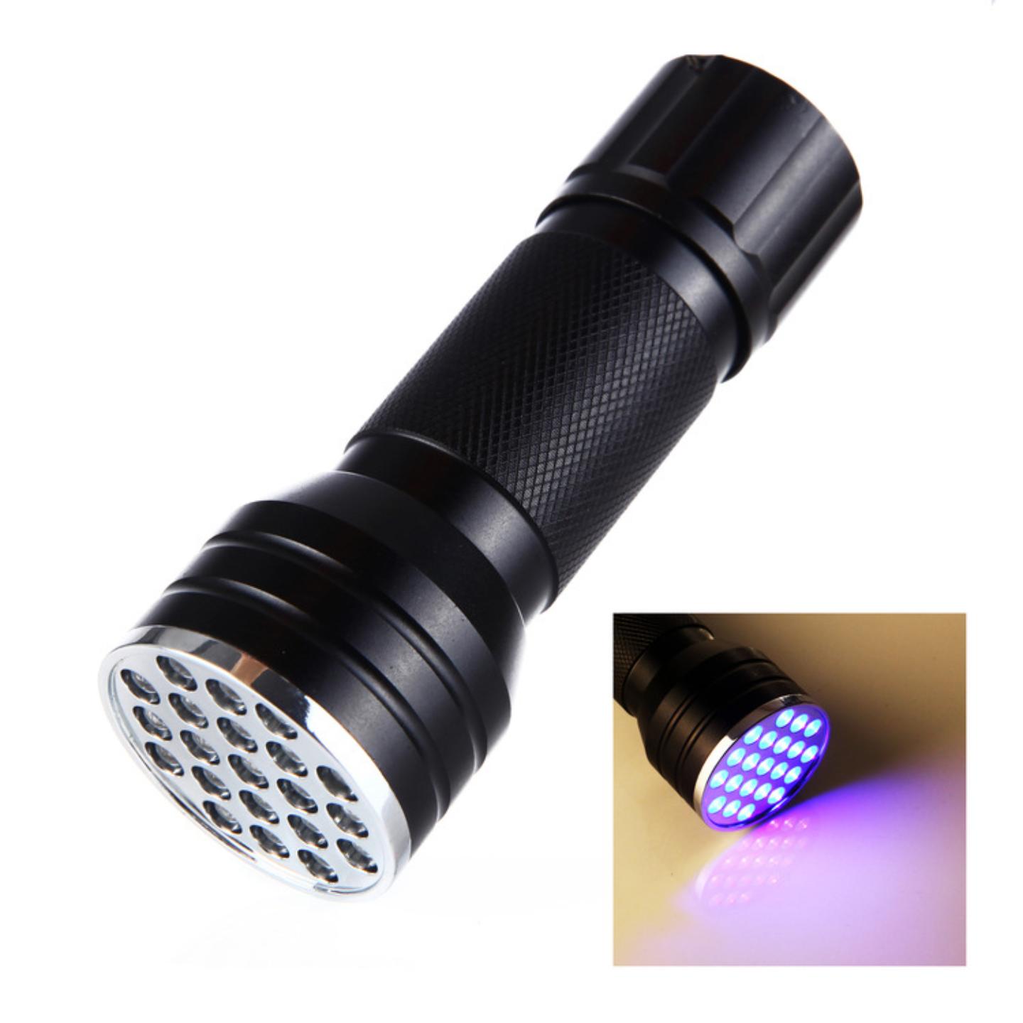 21led紫外线紫光手电筒UV395