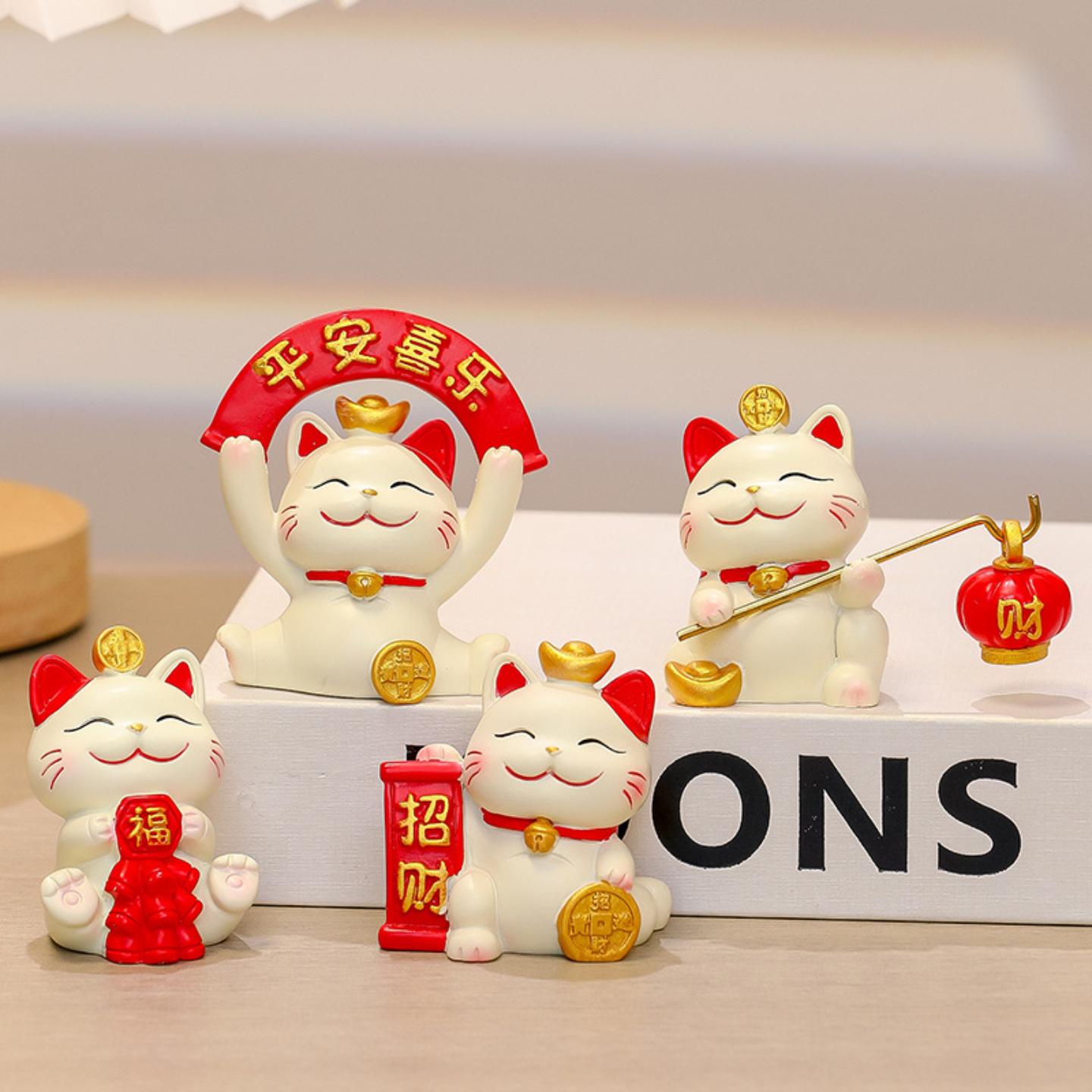 招财猫摆件高级感小众桌面装饰品
