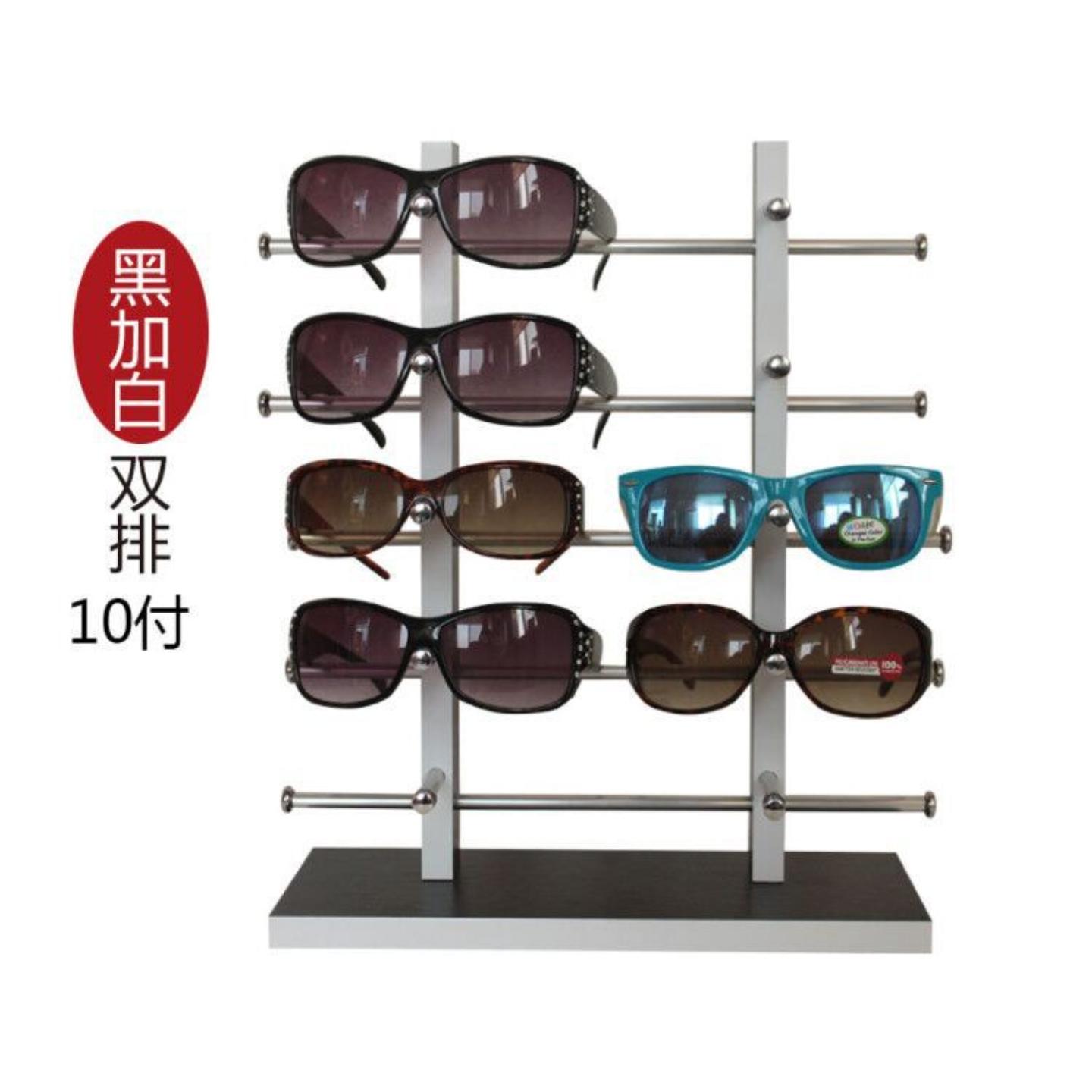 木质眼镜展示架太阳镜展示道具