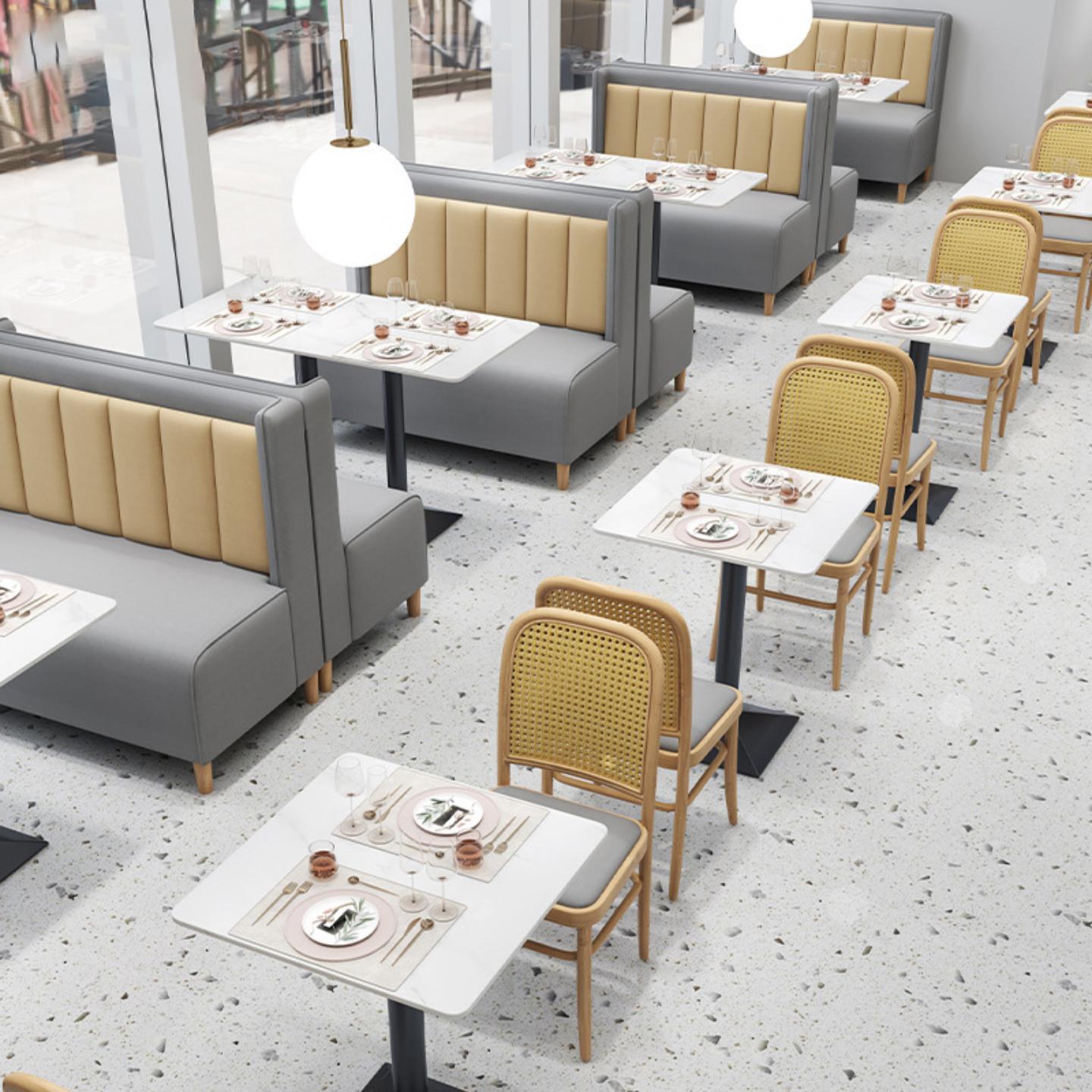 主题餐厅编藤椅子茶餐厅汉堡店