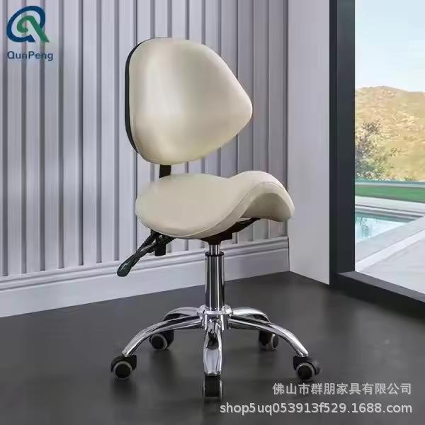 佐致（收牙科护医生座美容椅美家甲美发纹身转椅用小转椅滑轮椅医