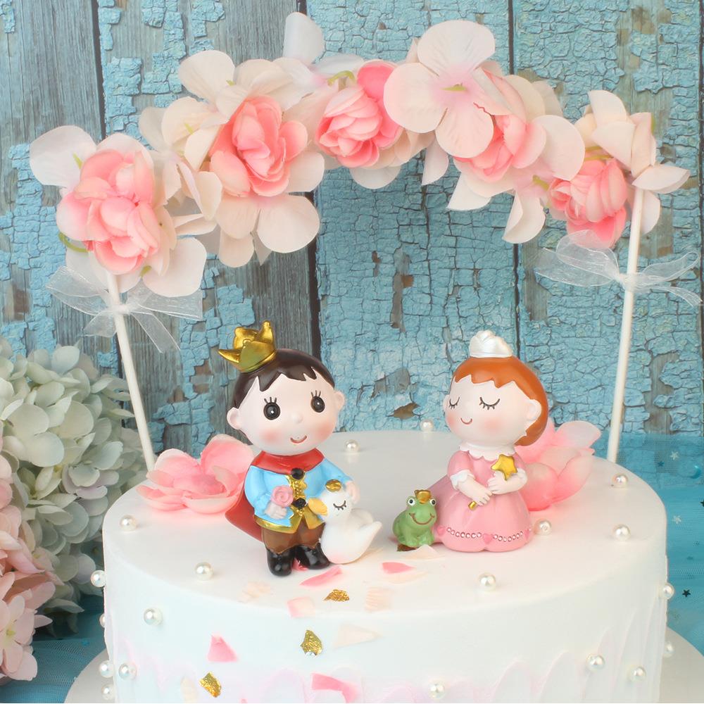 脂卡 通系列摆件摇马王子主木马独角兽生日蛋糕公EKT0303装树饰树