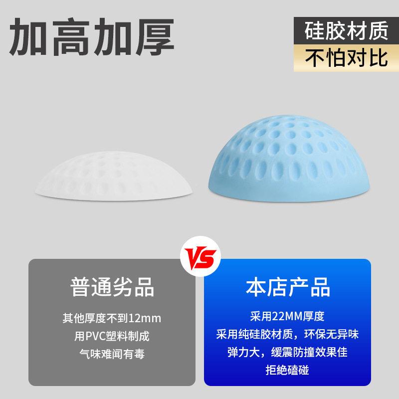 大门防手撞硅胶垫门吸防档佐致（收盗门把防门撞贴后防碰撞柜门球
