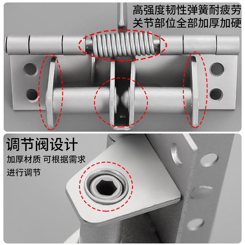 缓多功能闭门器自动门合页关冲4寸隐形佐致（收门弹合页90度簧直