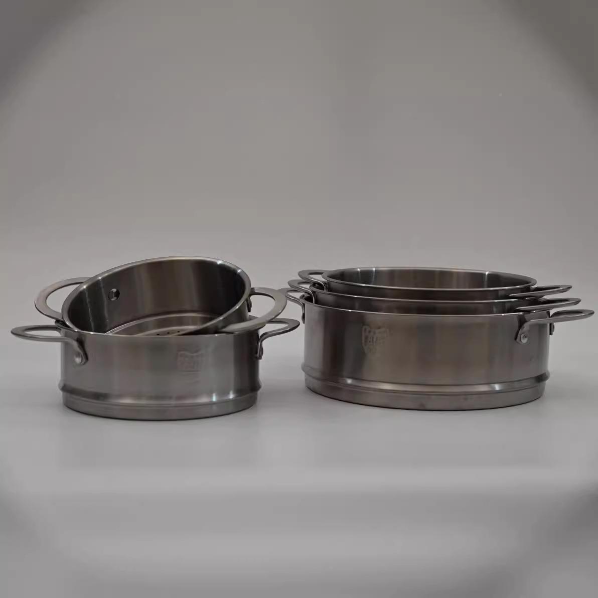 304不锈钢蒸格蒸屉加加辅深蒸VYW锅多功能家蒸厚笼用316食奶锅小
